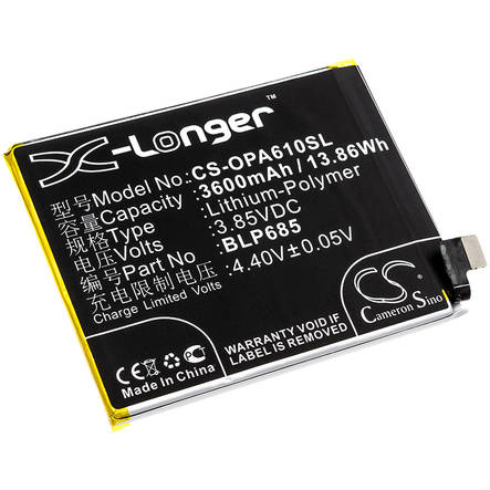 Puhelimen akku Oneplus 3.85V 3600mAh - Oneplus kännykän akut - 4894128142850 - 1