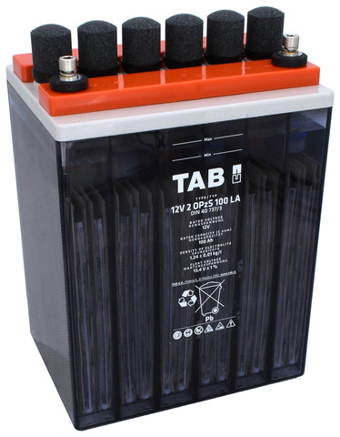 TAB 12v 2 OPzS 100 blocks akku 12v100Ah - Putki- ja massalevyakut - 4000800 - 1