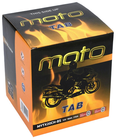 TAB Mp-Akku YTX20CH-BS/MYTX20CH-BS 12V 18Ah 210A - AGM MP- ja kelkan akut - 8435336102210 - 2