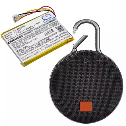 JBL Clip 3 akku 3.7v 1000mAh CS - Langattomien ja bluetooth kaiutin akut - 4894128138310 - 2