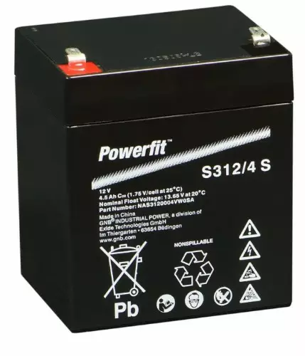 Powerfit Agm-Akku S312/4 S 12v 4.5Ah - AGM ajovoima- ja teollisuusakut - 745863200 - 1