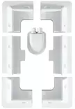 Kiinnityssarja aurinkopaneelille valkoinen - Aurinkopaneelitelineet - 78500 - 3