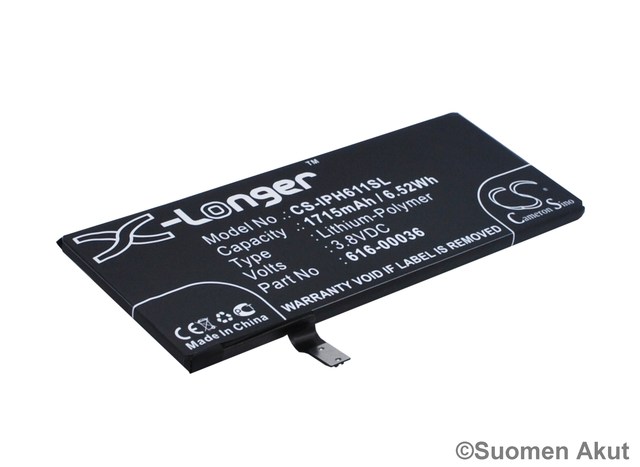 Apple Puhelimen Akku iphone iPhone 6s - Apple kännykän akut - 4894128108740 - 1