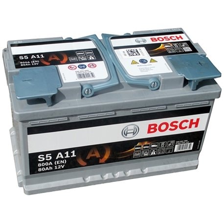 Bosch S5 A11 Start Stop AGM 12V 80Ah 800EN - Bosch käynnistysakut - 4047025244350 - 1