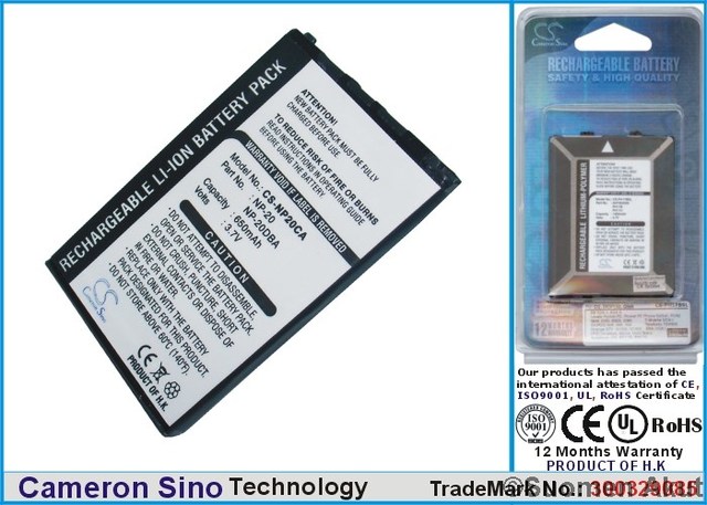 Casio akku NP-20 3.7V 650mAh Liion - Muiden merkkien kameranakut - 4894128005810 - 1