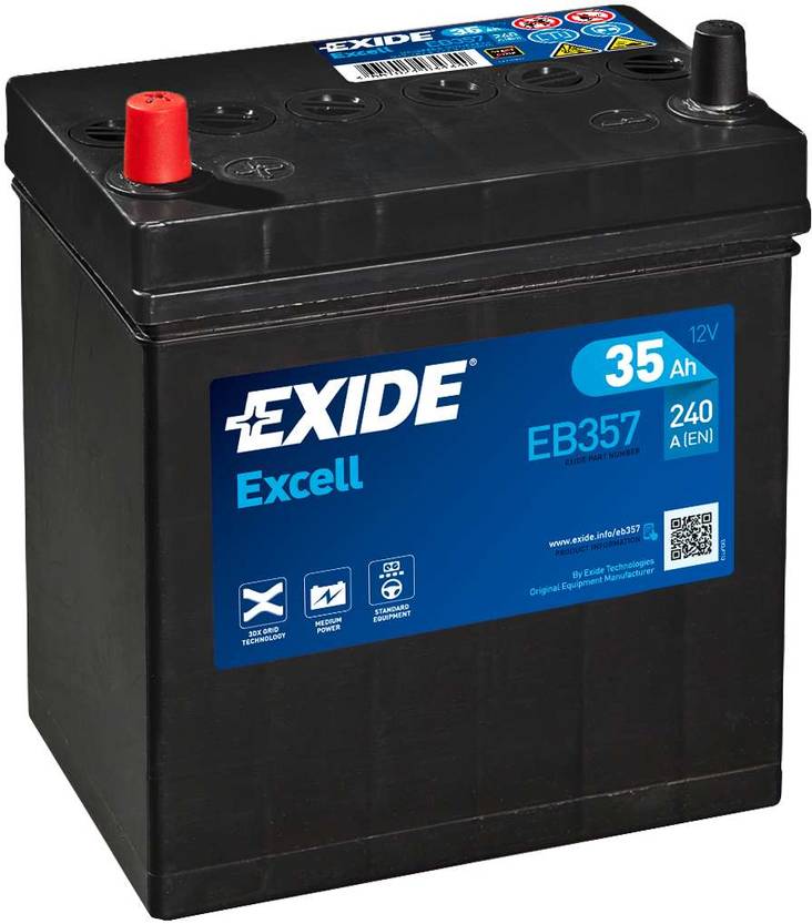 Exide Excell EB357 12V 35Ah - Exide käynnistysakut - 3661024034340 - 2