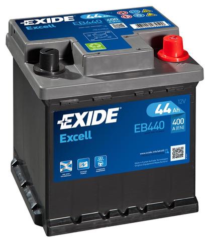 Exide Excell EB440 12V 44Ah - Exide käynnistysakut - 3661024034500 - 1