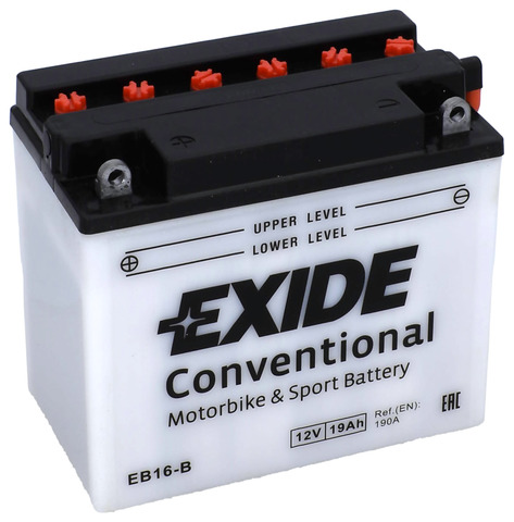 Exide Mp-Akku EB16-B 12V 19Ah190A(En - MP- ja kelkan korkilliset vakioakut - 3661024033480 - 1