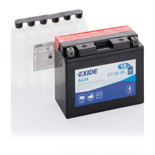 Exide Mp-Akku ET12B-BS 12V 10Ah 160A(En) - AGM MP- ja kelkan akut - 3661024033800 - 1