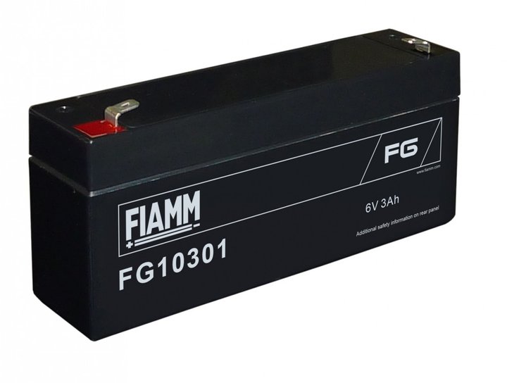 Fiamm Agm-Akku 6v 3Ah FG10301 - AGM ajovoima- ja teollisuusakut - 10380 - 1