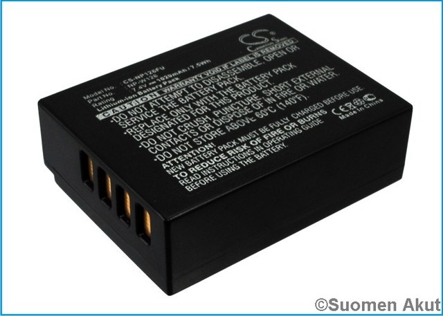 Fuji akku NP-W126 7.4V 1020mAh Liion - Fuji kameranakut - 4894128057550 - 1