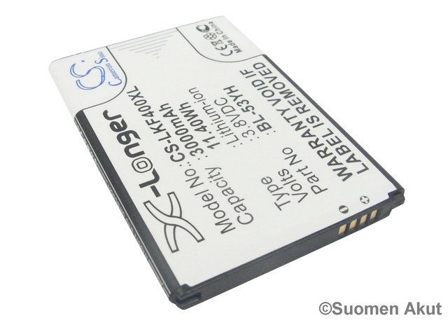 LG puhelimen akku 3.8v 3000mAh Li-Ion CS - LG kännykän akut - 4894128086680 - 1