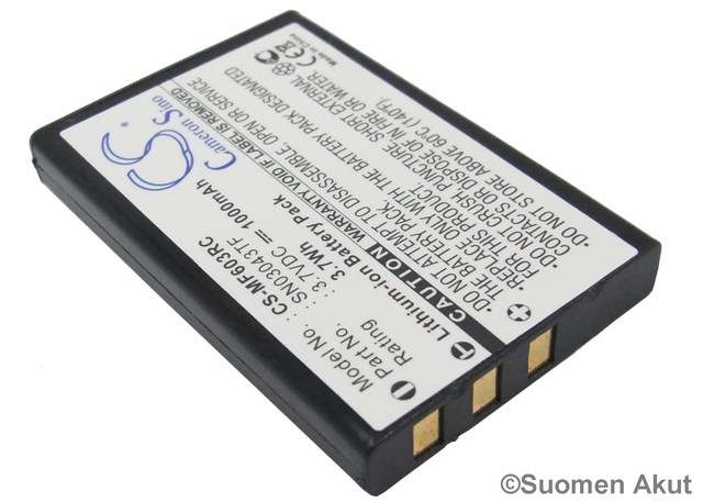 Nevo akku C3 3.7v 1000mah Liion CS - Kaukosäätimen akut - 4894128030430 - 1