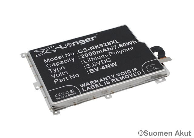 Nokian puhelimen tarvikeakku BV-4NW CS - Nokia kännykän akut - 4894128086710 - 1