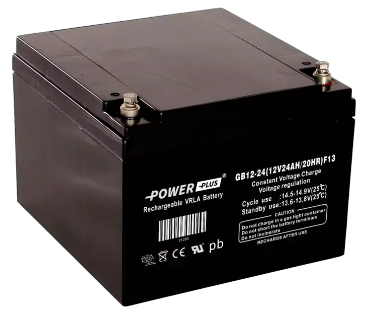 Power Plus Agm-akku 12V 24Ah M6 kierre - AGM ajovoima- ja teollisuusakut - 21250 - 3