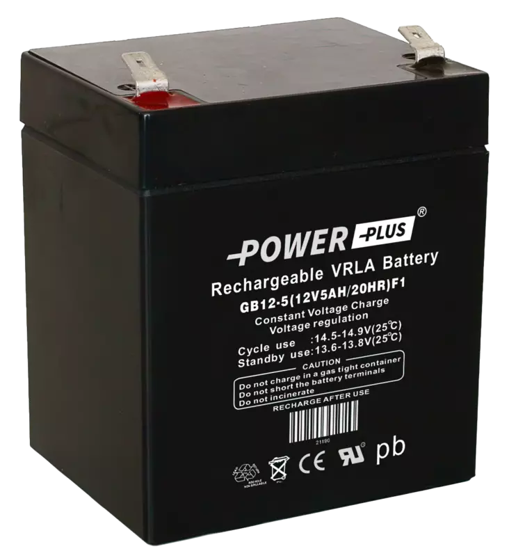 Power Plus Agm-akku 12V 5Ah - AGM ajovoima- ja teollisuusakut - 21190 - 3