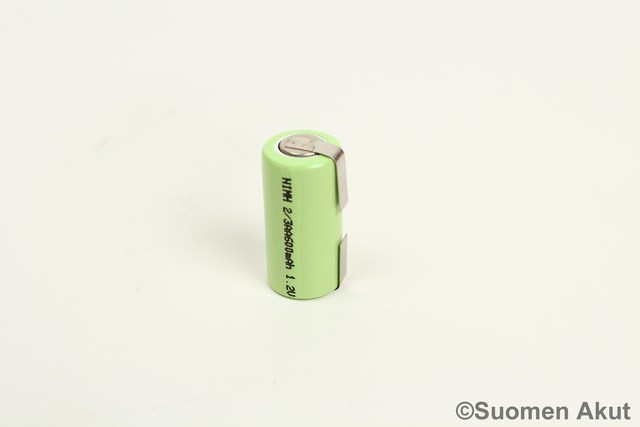 Power plus 2/3AA 1.2v 600mAh Nimh JK - Nimh Juotoskorvalliset kennot - 1530 - 1