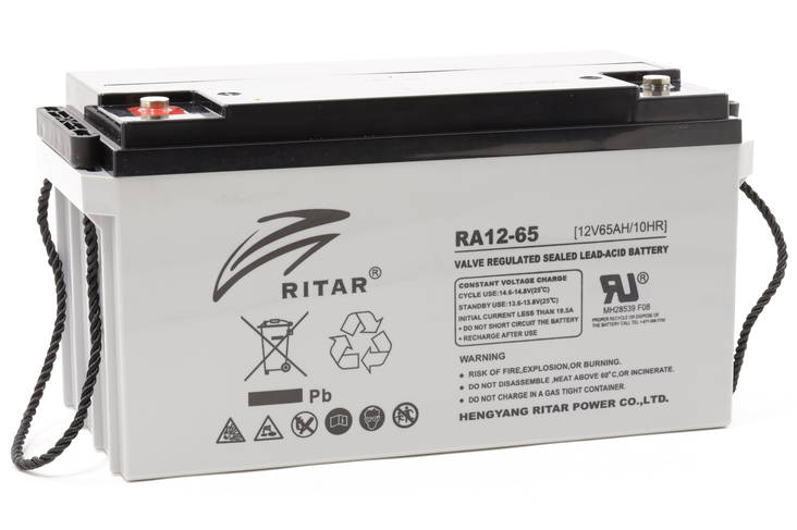 Ritar Agm-Akku 12v 65Ah RA12-65-F11 - AGM ajovoima- ja teollisuusakut - 8899671000 - 1
