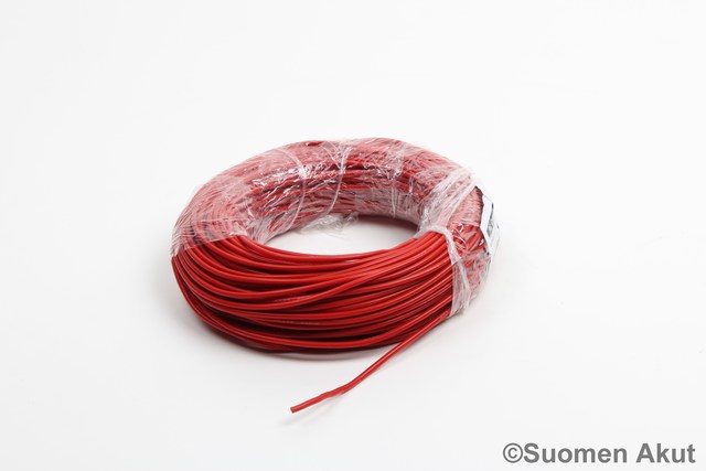 Silikonikaapeli 16AWG punainen 1 metri - Silikonikaapelit - 2820 - 1