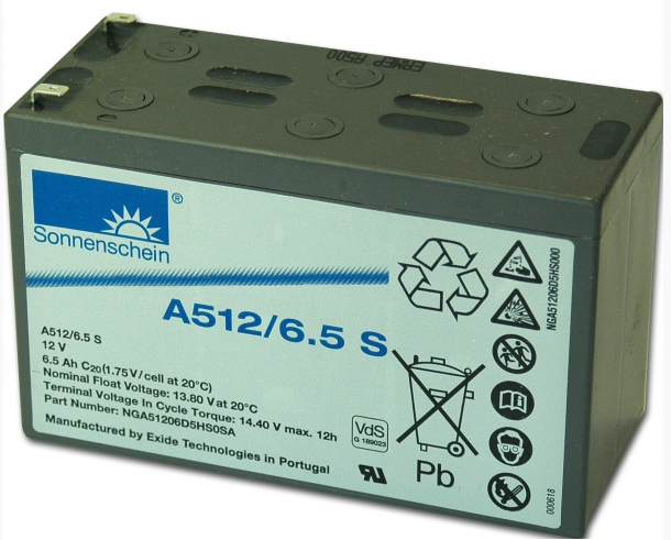 Sonnenschein geeliakku A512/6.5S12v6.5Ah - Geeli ajovoima- ja teollisuusakut - 40500 - 1