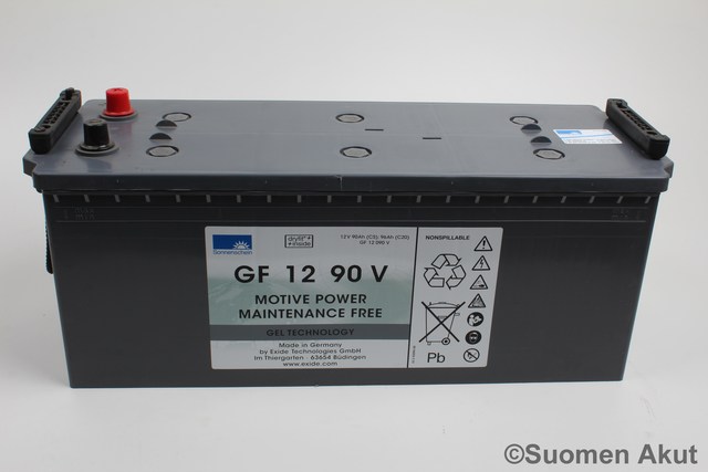 Sonnenschein geeliakku GF12/90 12v 90Ah - Geeli ajovoima- ja teollisuusakut - 4053025730 - 1