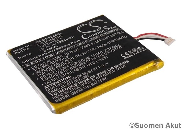 Sony Ericsson LT26W 3.7V 1800mAh Li-Po - Sony Ericsson kännykän akut - 4894128066590 - 1