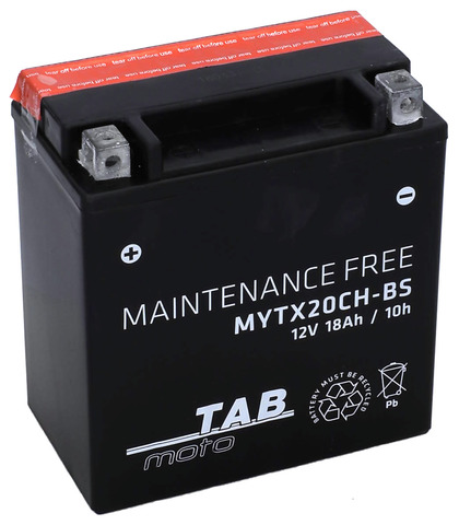 TAB Mp-Akku YTX20CH-BS/MYTX20CH-BS 12V 18Ah 210A - AGM MP- ja kelkan akut - 8435336102210 - 1