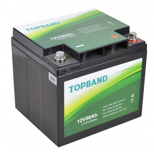 Topband TB1250 Li-ion akku 12,8v 50Ah - Li-ion ajovoima- ja teollisuusakut - 214600 - 1
