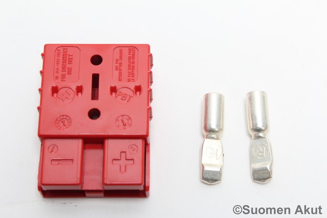 Trukkiliitin 600v 50A pun. SB50 REMA - Trukkiliittimet ja tarvikkeet - 1458600 - 1