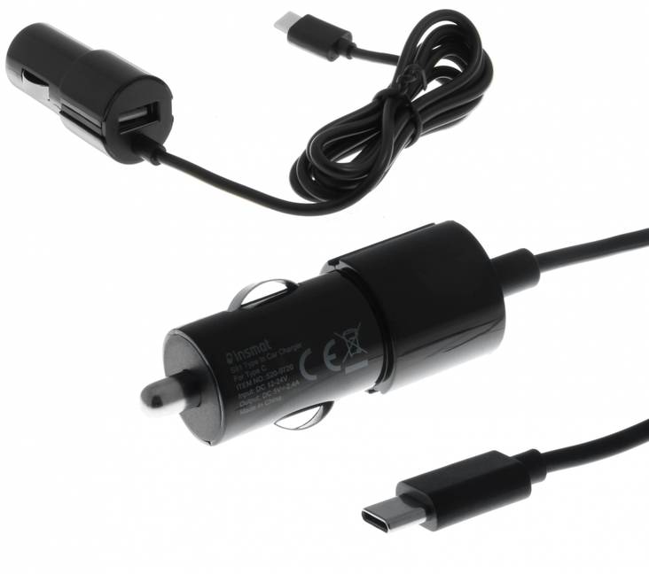 USB Autolaturi 3A usb-c päällä ja 1x usb - Autopistokelaturit mobiililaitteisiin - 6430049028750 - 1