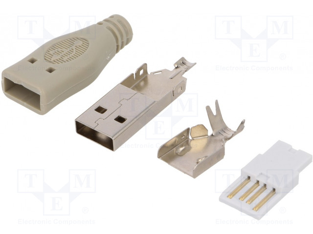 USB Liitin juotettava (A) UROS - Virransyöttöliittimet - 100010 - 1