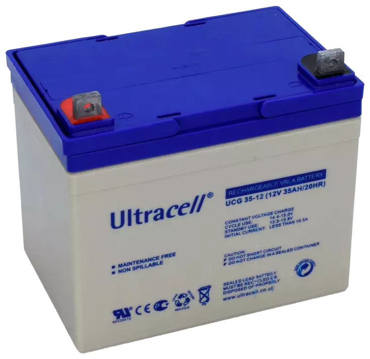 Ultracell UCG35-12 geeliakku 12V 35Ah - Geeli ajovoima- ja teollisuusakut - 125500 - 2