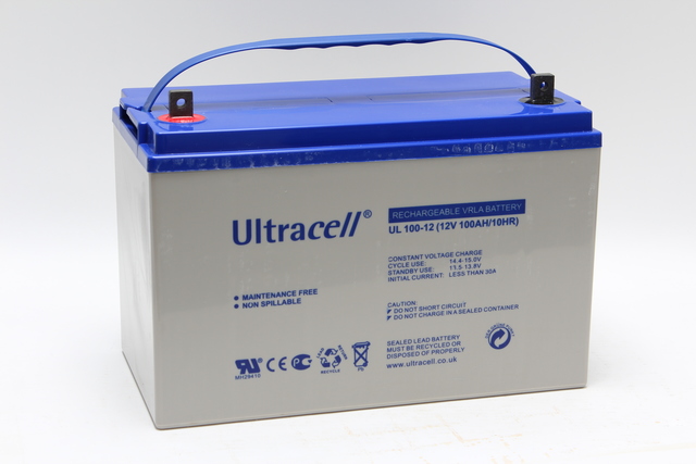 Ultracell UL100-12 Agm-Akku 12V 100Ah - AGM ajovoima- ja teollisuusakut - 8899670000 - 1