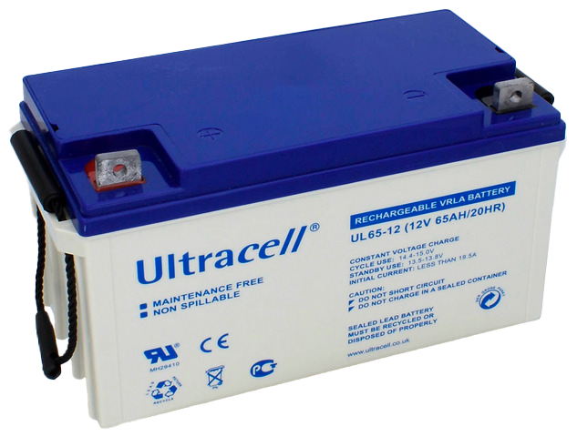 Ultracell UL65-12 Agm-akku 12V 65Ah - AGM ajovoima- ja teollisuusakut - 21260 - 2