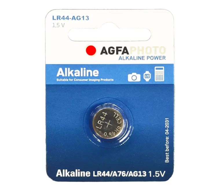 AGFA Alkaliparisto LR44 AG13 1,5V - LR44 alkaliparistot - 4250175803470 - 1