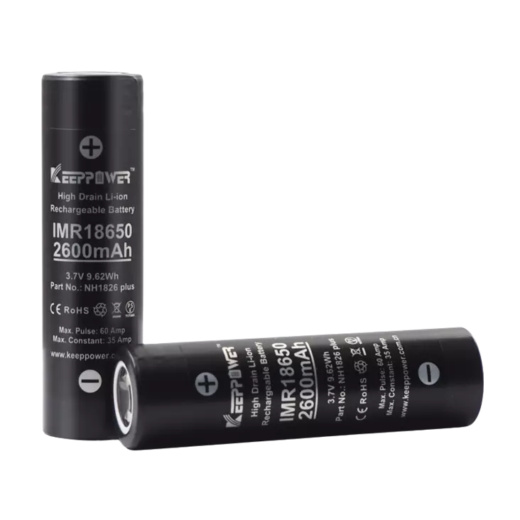 KeeppowerNH1826 18650 3.7V2600mAh2kpl35A - 18650 Li-ion kennot - 6970906551040 - 2