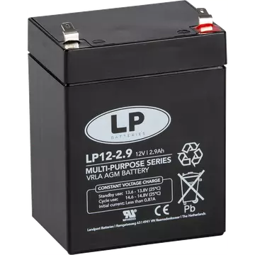 Landport Agm-akku LP12-2.9 12V2,9Ah/20HR - AGM ajovoima- ja teollisuusakut - 36770 - 1