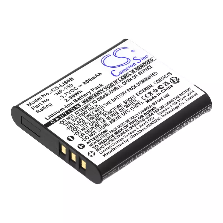 Olympus akku 3.7v 800mah liion LI-50B - Olympus kameranakut - 4894128021490 - 1