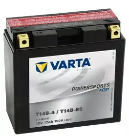 Varta Mp-Akku T14B-BS 12V 12Ah 190A(En) - AGM MP- ja kelkan akut - 4016987127490 - 1