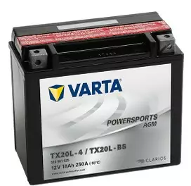 Varta Mp-Akku TX20L-BS 12V 18Ah 250A - AGM MP- ja kelkan akut - 4016987127520 - 1