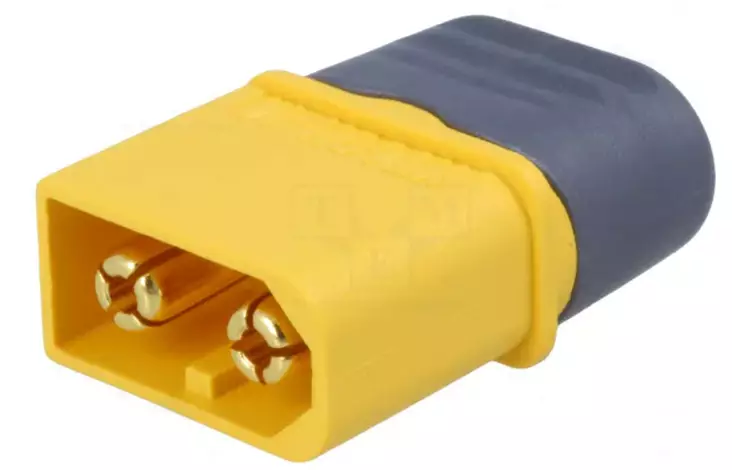 XT60H-M Uros liitin 500V/30A - Virransyöttöliittimet - 11980 - 1