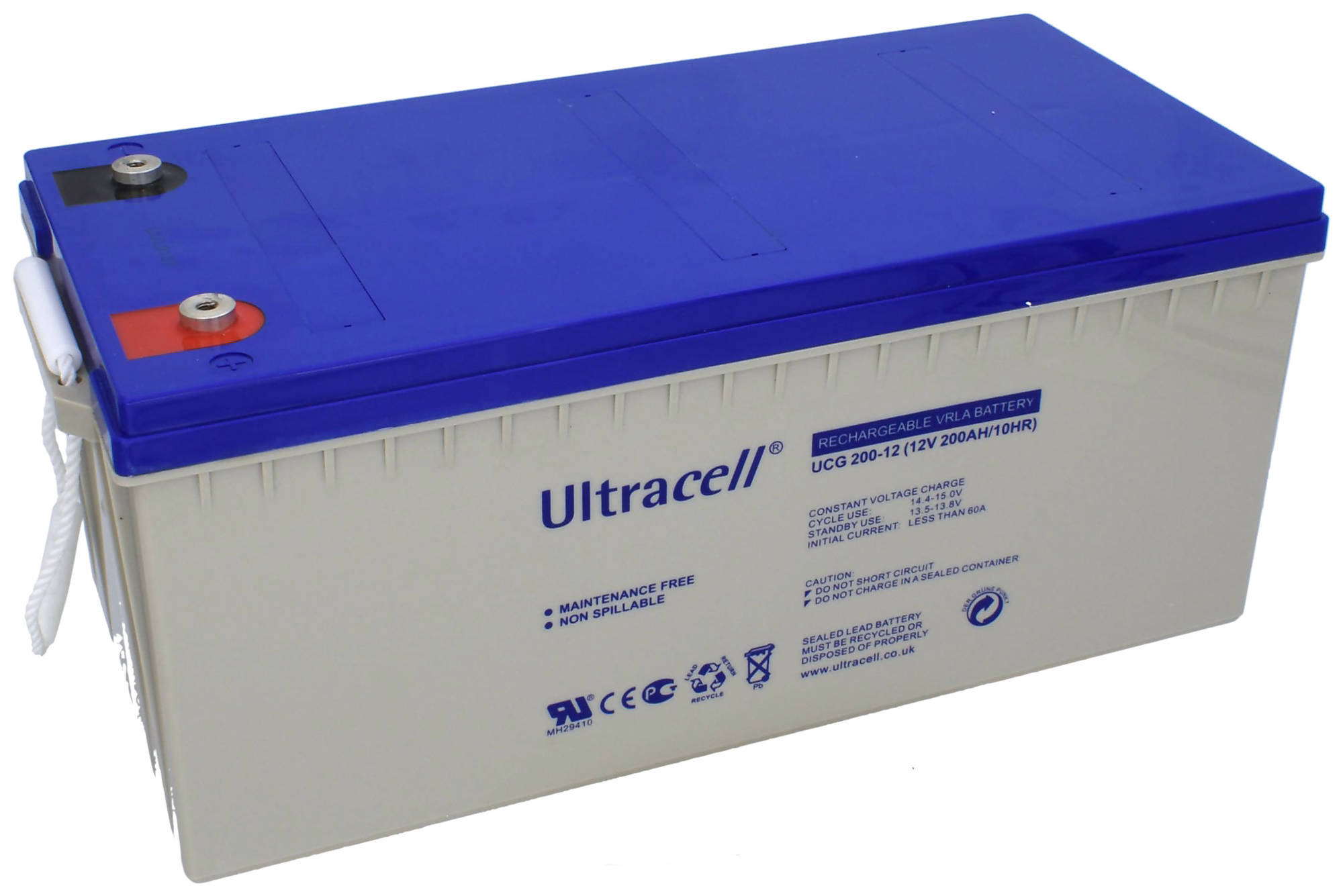 Ultracell UCG200-12 geeliakku 12V 200Ah 522x240x218/224 F11 ...