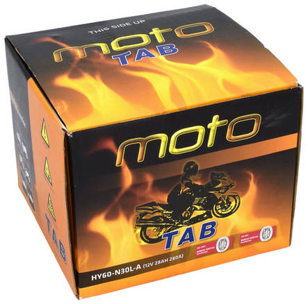 TAB Mp-Akku Y60-N30L-A/HY60-N30L-A 12V 30Ah 280A - MP- ja kelkan korkilliset vakioakut - 8435336180171 - 2