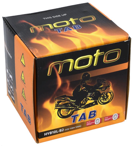 TAB Mp-Akku YB10L-B2/HYB10L-B2 12V 11Ah 140A - MP- ja kelkan korkilliset vakioakut - 8435336180201 - 2