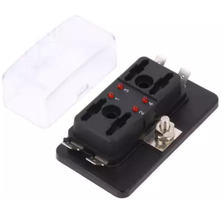 Sulakepesä autosulakkeille 4-paikkainen - Sulakkeet - 670001 - 2