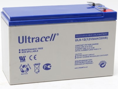 Ultracell UL9-12 Agm-akku 12V 9Ah - AGM ajovoima- ja teollisuusakut - 21211 - 1