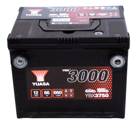 Yuasa Käynnistysakku YBX3750 12V 66Ah 660A (EN) - Yuasa käynnistysakut - 5050694037511 - 2