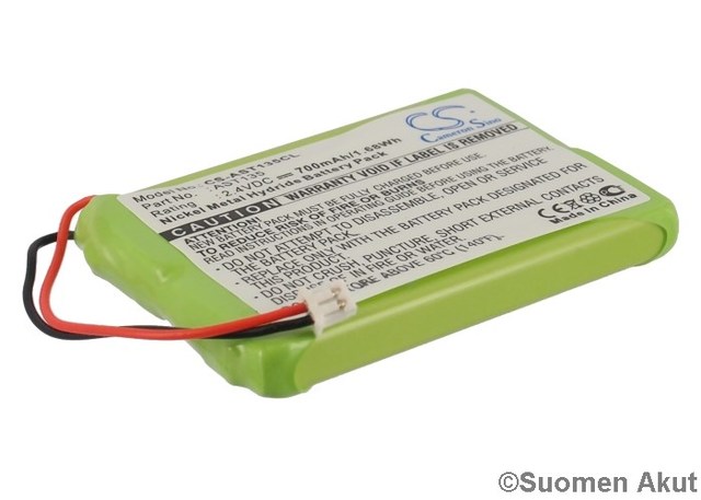Ascom puhelimen akku 2.4v 700mAh Nimh - Muiden merkkien puhelinakut - 4894128032731 - 1