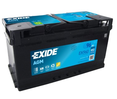 Exide Agm -akku EK960 12v 96Ah 850A (En) - Exide käynnistysakut - 3661024037921 - 1