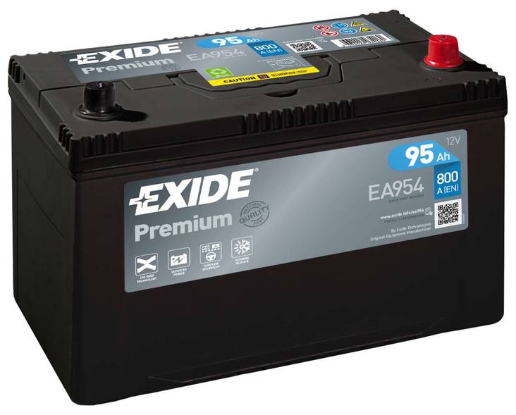 Exide Premium EA954 12V 95Ah - Exide käynnistysakut - 1257781 - 1